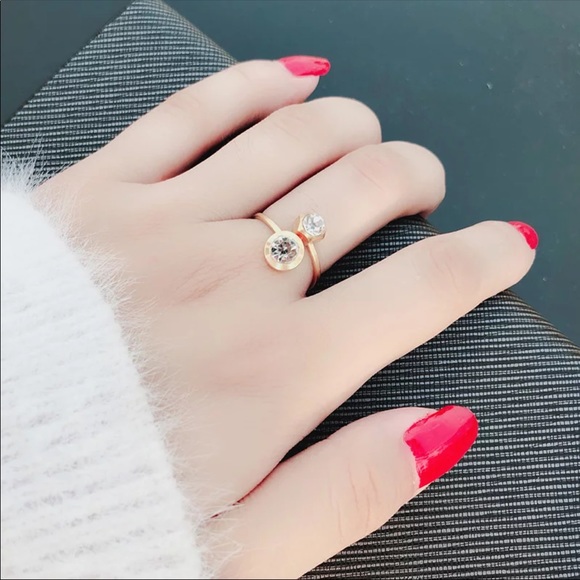 AISHA ♡ SILVER AAA Cubic Zirconia RING Size 9 - Picture 4 of 7